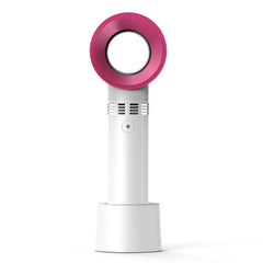 Bladeless Mini Fan - USB Rechargeable Handheld & Desktop Fan with 3 Speeds (Great for the Subway)
