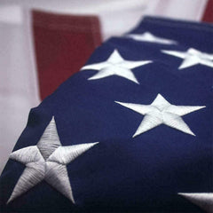 American Flag Outdoor Heavy Duty – Embroidered Stars, Brass Grommets, UV Resistant