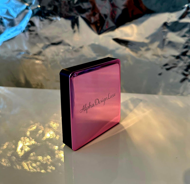 AlphaDesignLuxe Latest 2026 Magnetic Power Bank Fast Charging 5000mAh Wireless Mag-Safe Charger Portable Battery Pack for Mobile Devices Cell Phones Smartphones iPhone Android Samsung (Pink Panther)