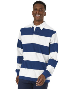 Charles River Apparel mens Classic Rugby Shirt Royal/White Medium US