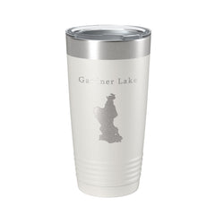 Gardner Lake Map Tumbler Travel Mug Insulated Laser Engraved Coffee Cup Connecticut 20 oz-1