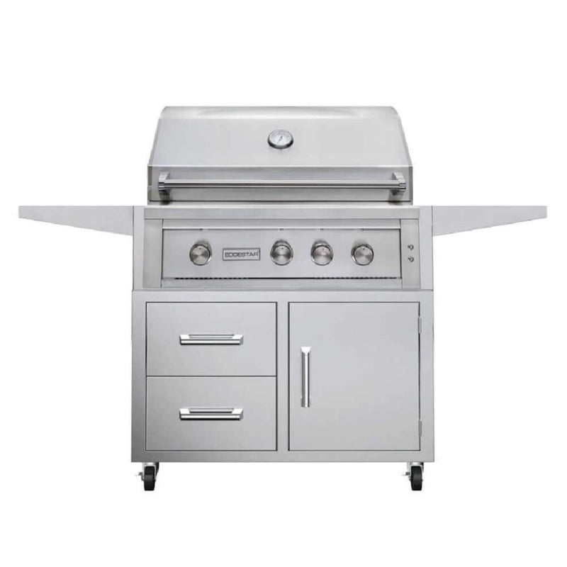 Edgestar 89K BTU 36-Inch Freestanding LED Lighting Grill And Cart With Rotisserie (SAK85914)
