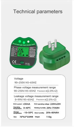 European And American Regulations Socket Tester