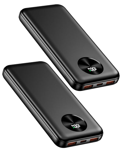 (2-Pack)  22.5W Quick Charge 10000mAh Power Bank with USB-C