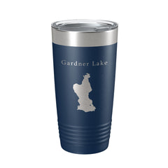 Gardner Lake Map Tumbler Travel Mug Insulated Laser Engraved Coffee Cup Connecticut 20 oz-2