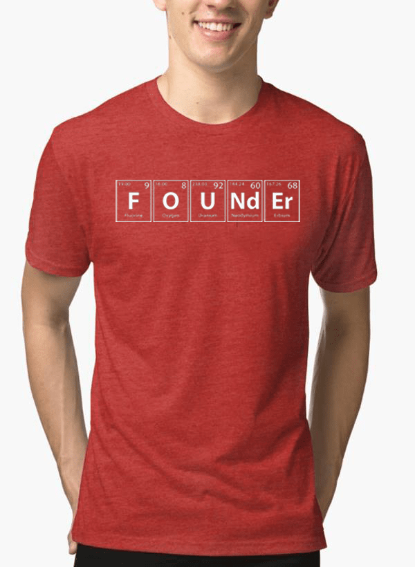 Founder Melange Graphic Tee — Half Sleeve Men's T-Shirt