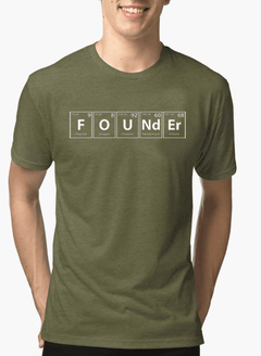 Founder Melange Graphic Tee — Half Sleeve Men's T-Shirt