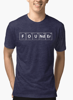 Founder Melange Graphic Tee — Half Sleeve Men's T-Shirt